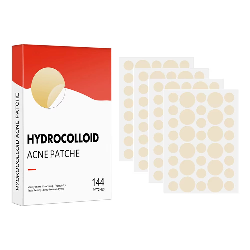 144Pcs/Set Face Skin Care Acne Pimple Patch Invisible Professional Healing Absorbing Spot Sticker Covering Acne for Men Women